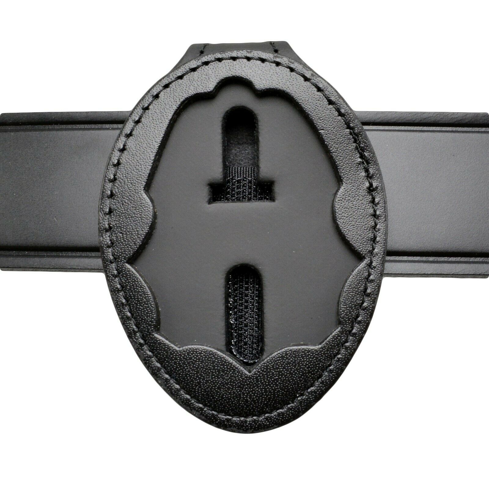 Dea Badge Holder Leather Clip On Belt Clip/neck Hanger W/chain Federal Police