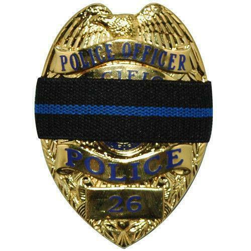 Police Law Enforcement Mourning Band For Badges Thin Blue Line
