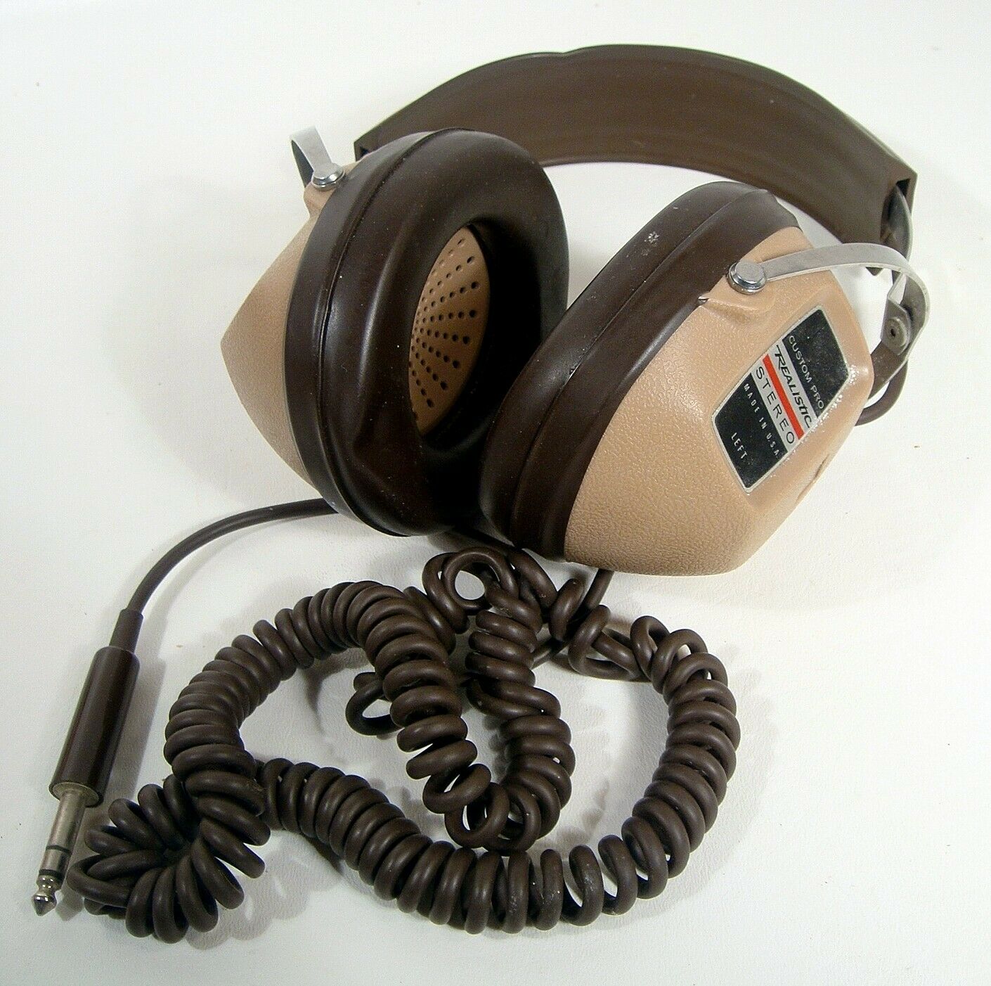 Vintage Realistic Custom Pro Stereo Headhones Tested Working
