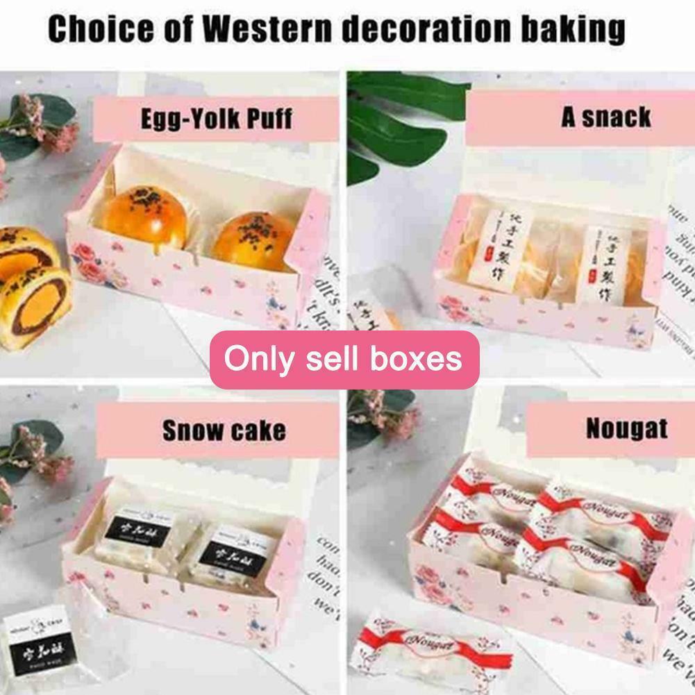 Windowed Cupcake Cake Egg Tart Boxes Cookies Holder L0y7. N2h3
