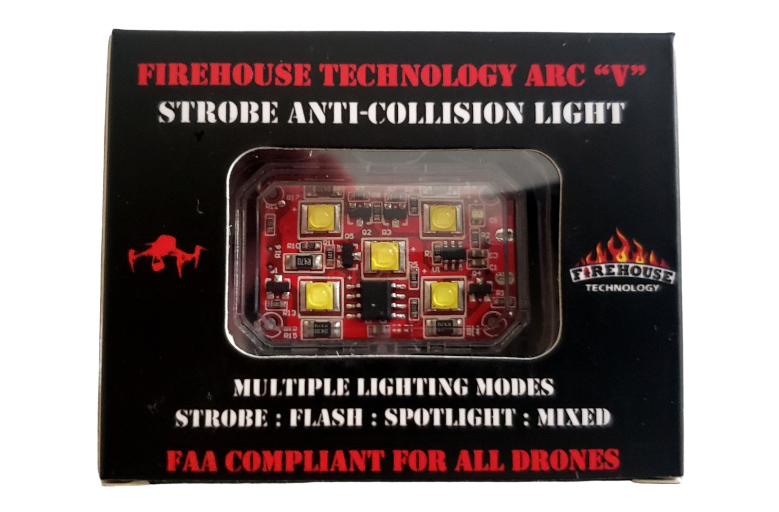 Firehouse Arc "v" Drone Strobe Light (white) Spot Light Dji Mavic Autel Parrot