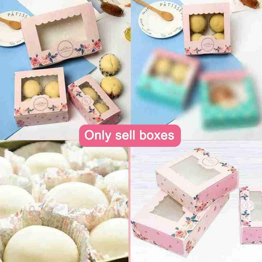 Windowed Cupcake Cake Egg Tart Boxes Cookies Holder L0y7. X1v1