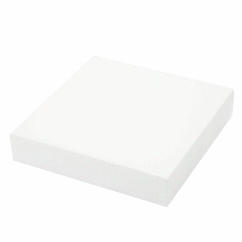 4x Square Cake Dummy Set Polystyrene Foam For Decorating And Wedding Display