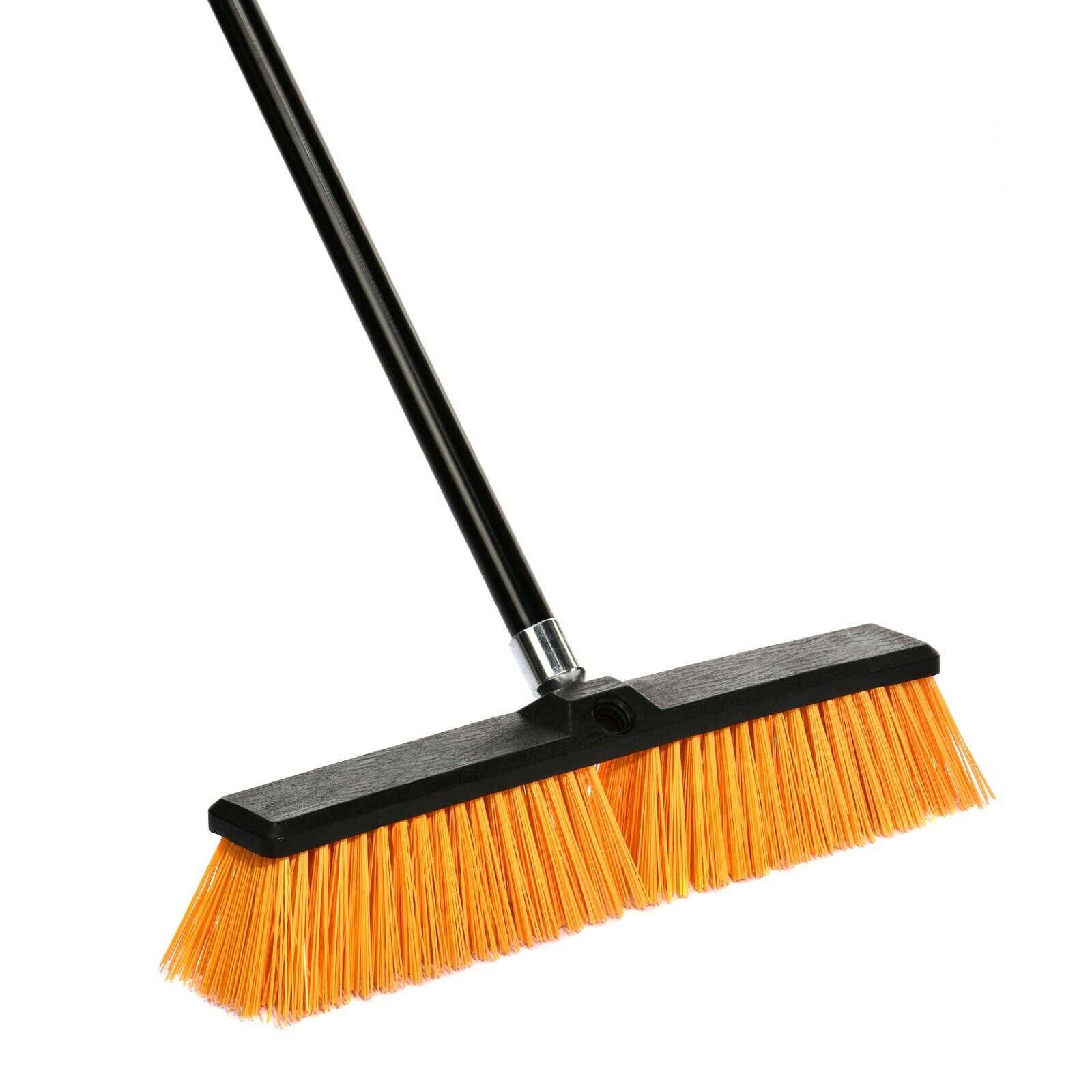 Alpine Industries 18 In. Yellow Rough Surface Commercial Push Broom 3-pack