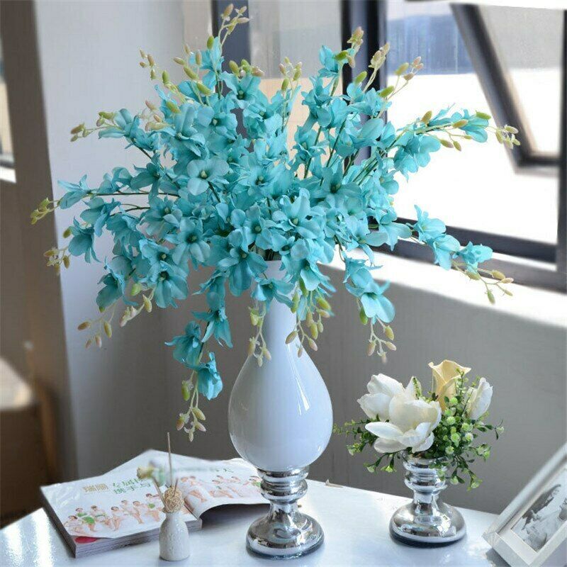 1pcs Home Decor Artificial Orchid Flower Fake Floral Bouquet Silk Wedding Party