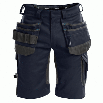 Dassy Trix 250083 Sretch Multi-pocket Work Shorts - Navy Blue