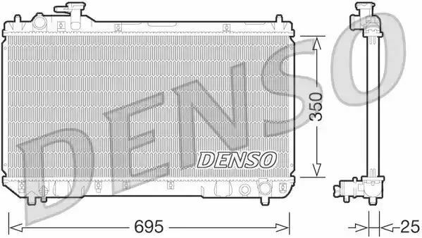 Denso Radiator Drm50062 Replaces 164007a490