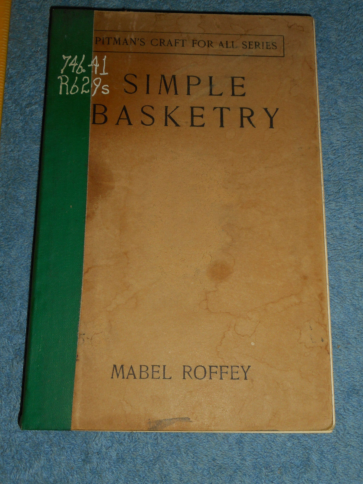 1934 Pitman's Craft For All Series Simple Basketry By Mabel Roffey Pittman Press