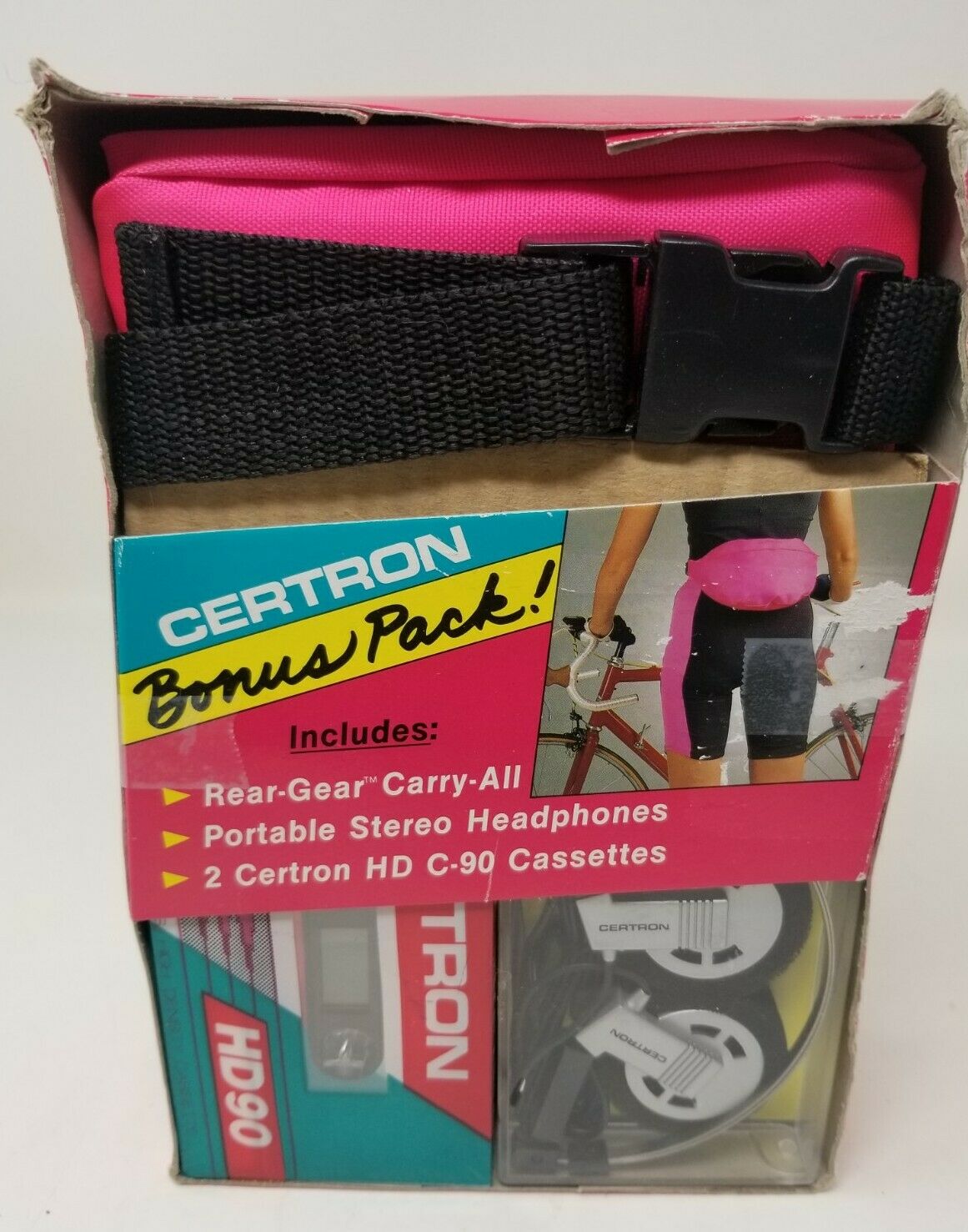 Vintage Certron Bonus Pack - Rear Gear Carry All - Cassettes & Headphones